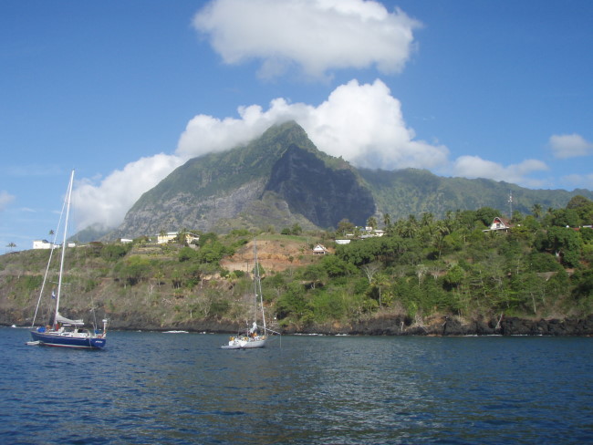 Hiva Oa on a clear day